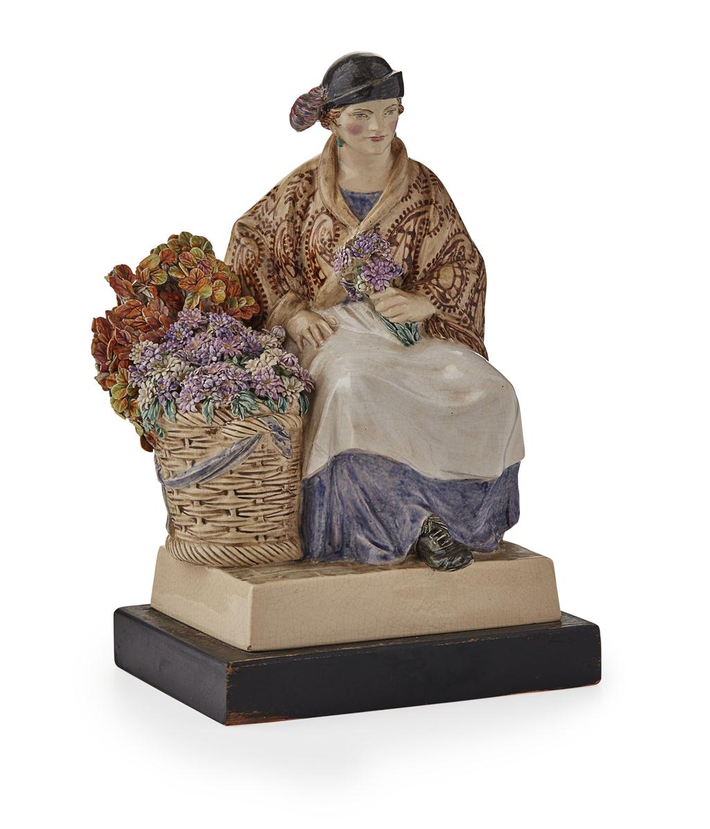 Appraisal: CHARLES VYSE - 'AUTUMN LEAVES' A CHELSEA POTTERY FIGURE DATED