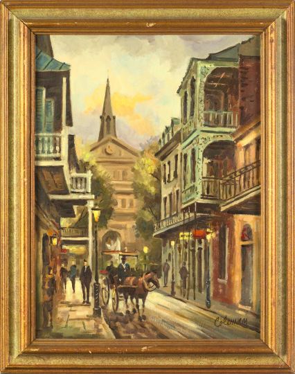 Appraisal: Chick Coleman American New Orleans Contemporary French Quarter - View