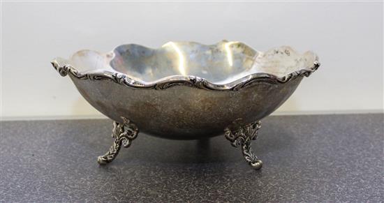 Appraisal: Sale Lot A Mexican Silver Bowl Maker's mark RFR raised