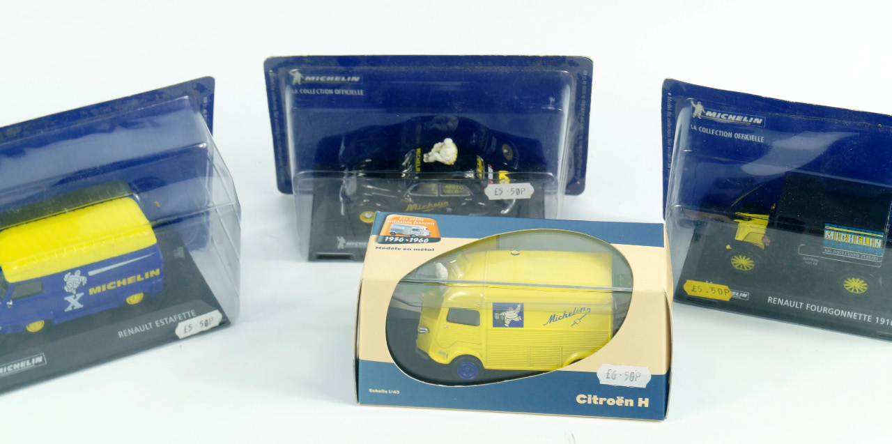 Appraisal: IXO Michelin Collection diecast including Renault Fourgonnette Renault Estaffette Peugeot