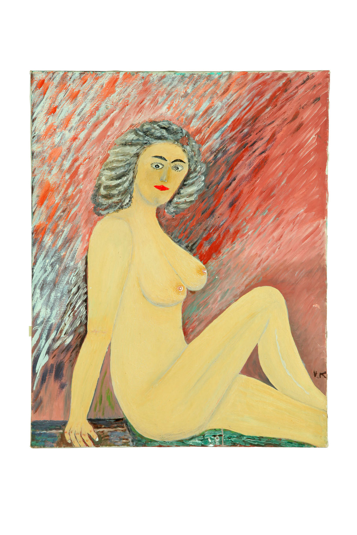 Appraisal: PORTRAIT OF A NUDE WOMAN AMERICAN SCHOOL ND HALF- TH