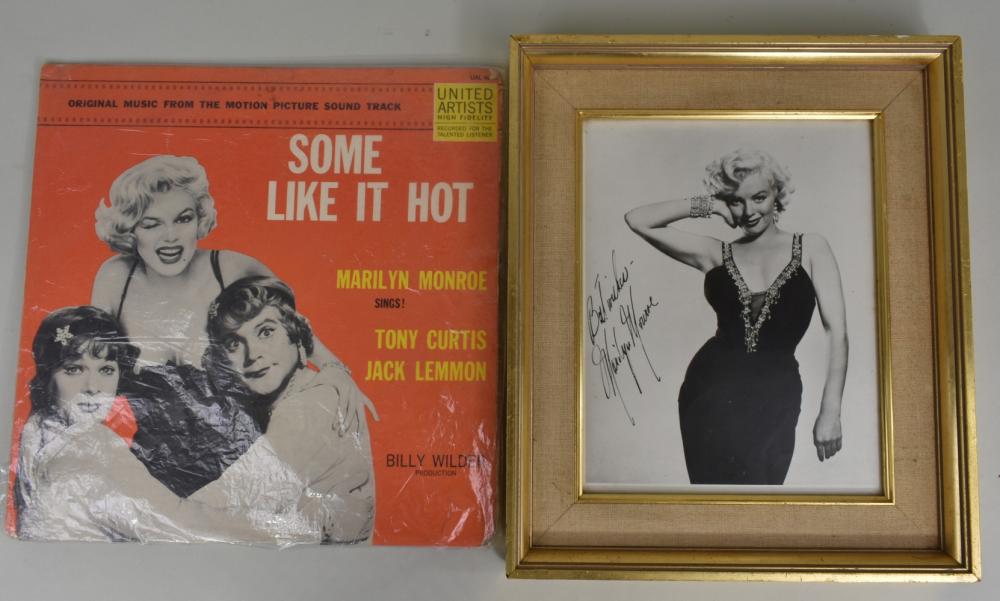 Appraisal: MARILYN MONROE SOME LIKE IT HOT LP Together with a