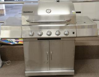 Appraisal: Perfect Flame stainless steel grill with rotisserie and side burner