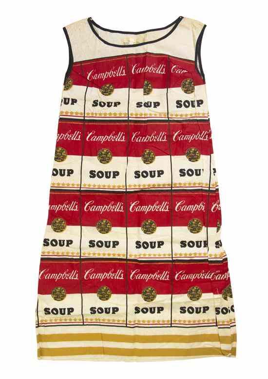 Appraisal: Andy Warhol American - The Souper Dress silkscreen on cellulose