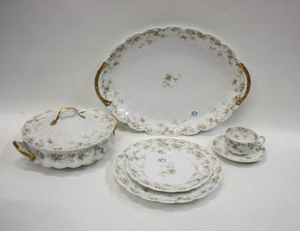 Appraisal: THEODORE HAVILAND LIMOGES CHINA SET pieces comprised of dinner plates