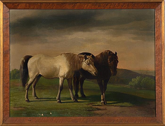 Appraisal: TWO WELSH PONIES BY FRANCIS DANIEL DEVLIN BRITISH - oil