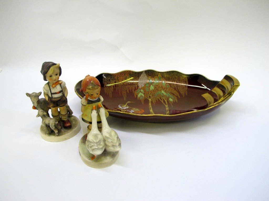 Appraisal: Carlton Ware Rouge Royale New Stork bowl and two Hummel