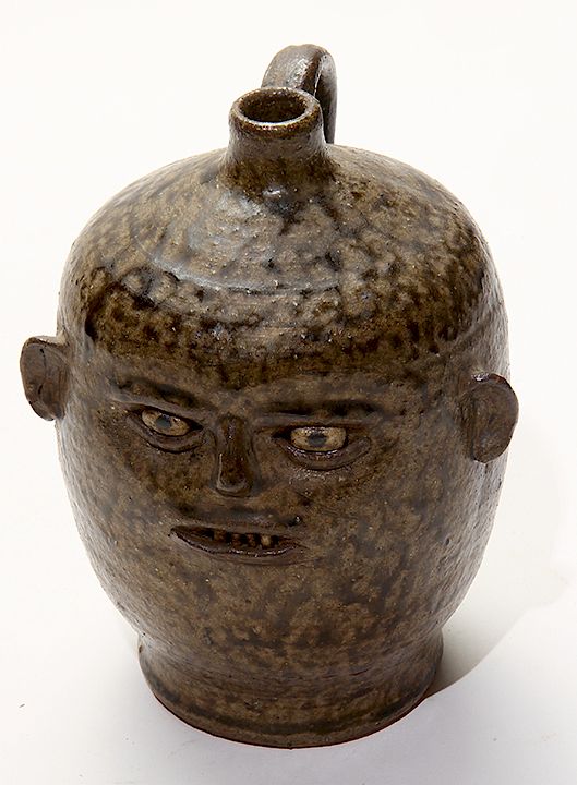 Appraisal: Reggie Meaders Face Jug Exclusive on Bidsquare Reggie Meaders Face