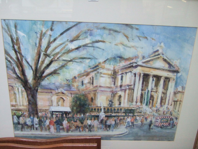 Appraisal: Andrew Horrod contemporary Cezanne Fever watercolour signed and dated cm