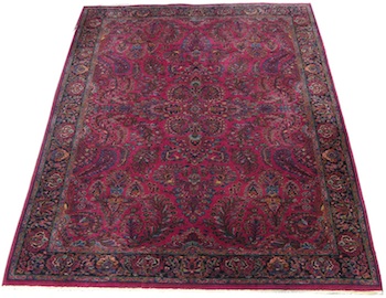 Appraisal: A Sarouk Style Semi-Antique Rug Approx '- x '- Medium