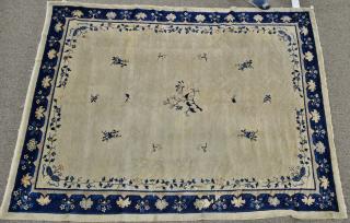 Appraisal: Peking Chinese Oriental carpet some wear and damage ' x