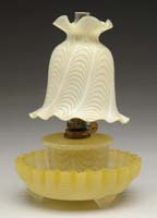 Appraisal: VERY RARE YELLOW NAILSEA -PART MINI LAMP S - Yellow