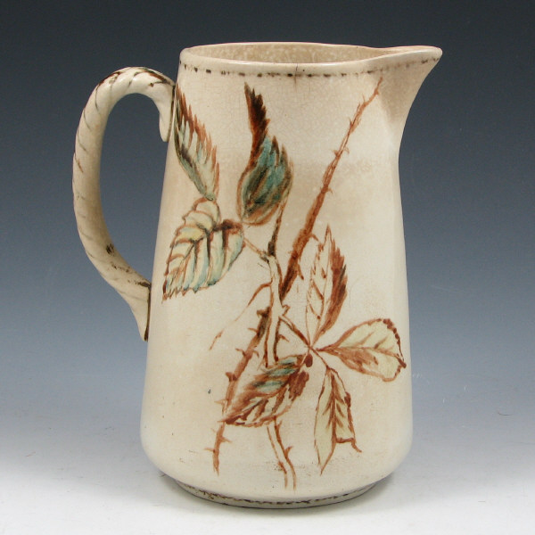 Appraisal: Scott China Pitcher Attr Rookwood Artist Keenan George Scott stone