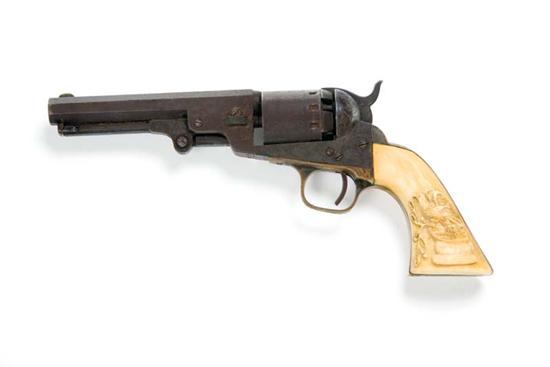 Appraisal: MANHATTAN REVOLVER WITH EAGLE GRIPS American s Percussion caliber with