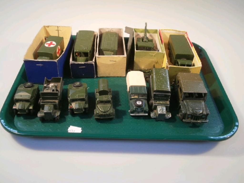 Appraisal: Assorted Dinky die-cast military vehicles