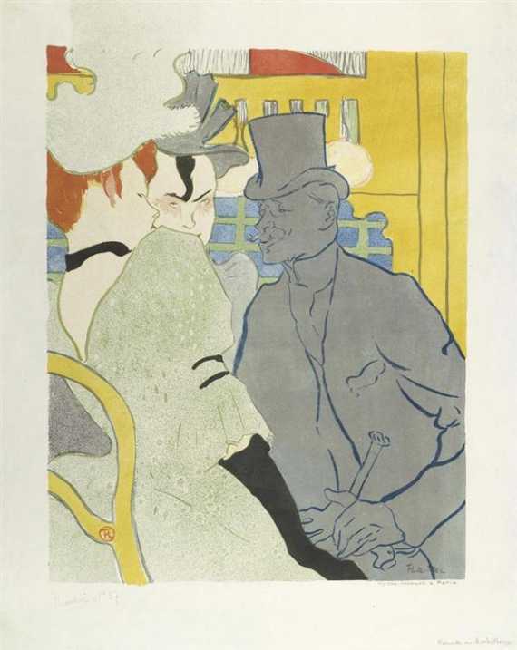 Appraisal: TOULOUSE-LAUTREC HENRI DE L' Anglais au Moulin Rouge Lithograph Signed