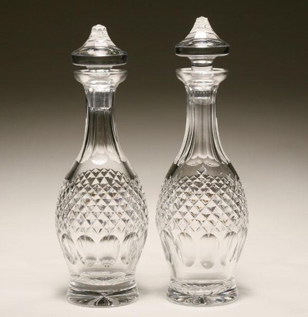 Appraisal: Waterford crystal decanters Colleen pattern Acid stamp on base H