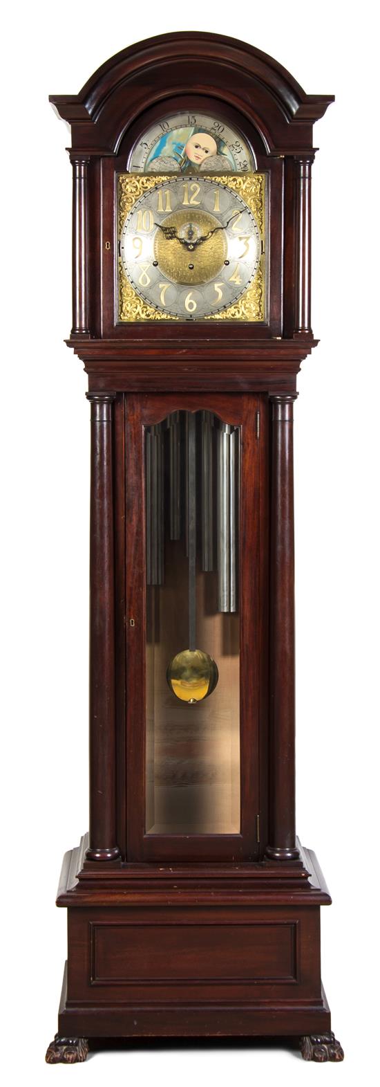 Appraisal: Sale Lot An American Mahogany Case Clock having a circular