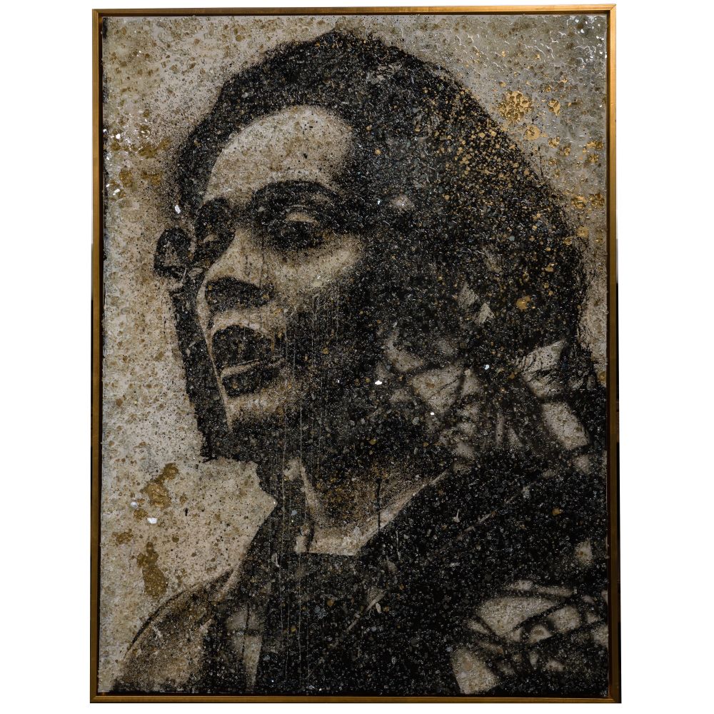 Appraisal: TIFFANIE ANDERSON AMERICAN B CORETTA SCOTT KING MIXED MEDIA ON