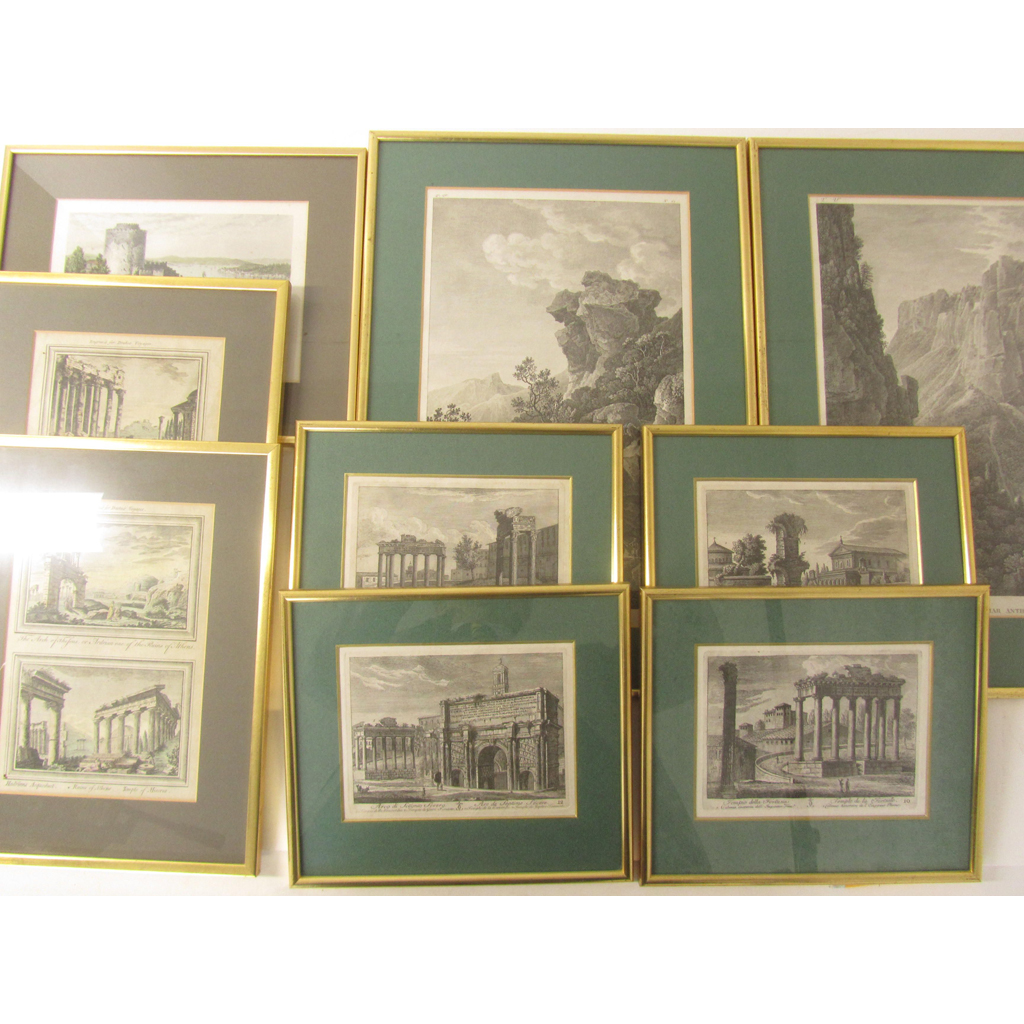 Appraisal: attractively framed engravings of Greece Italy and North Africa comprising