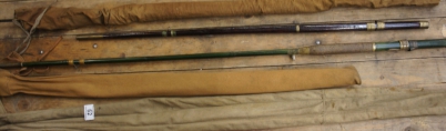 Appraisal: old cane fishing rods