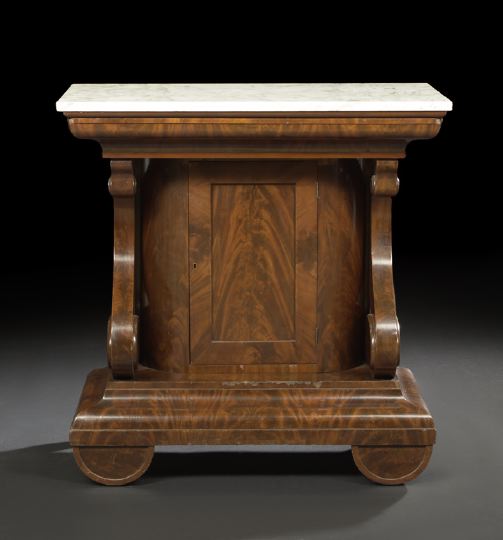 Appraisal: American Late Classical Mahogany Mixing Table second quarter th century