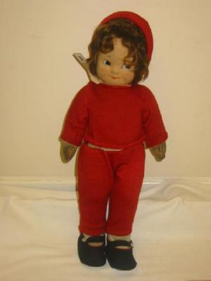 Appraisal: A pre-war Bambina felt girl doll with side glancing eyes