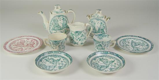 Appraisal: Ironstone Child's Tea Service Consisting of teapot creamer and sugar