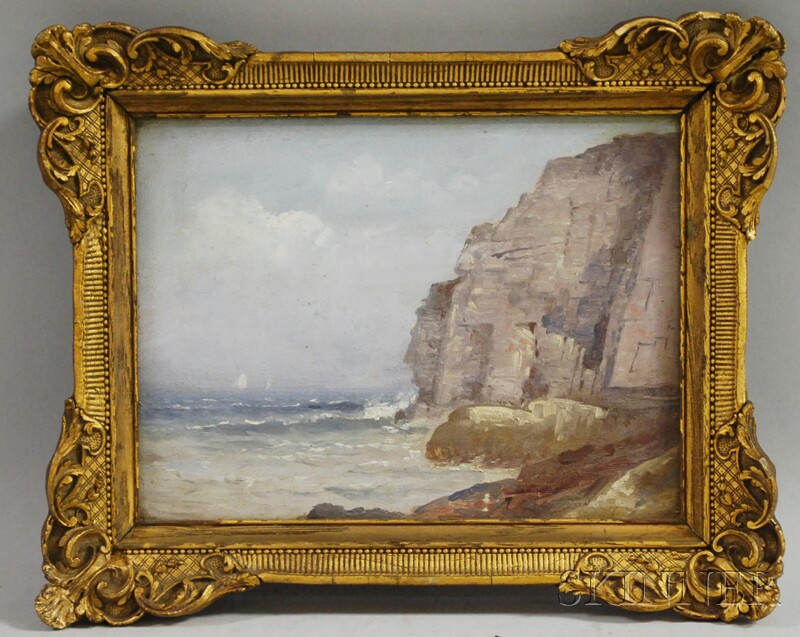 Appraisal: American School th th Century Cliffs by the Sea Unsigned