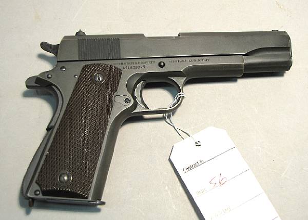 Appraisal: A U S Colt Model A semi-automatic pistol Serial no