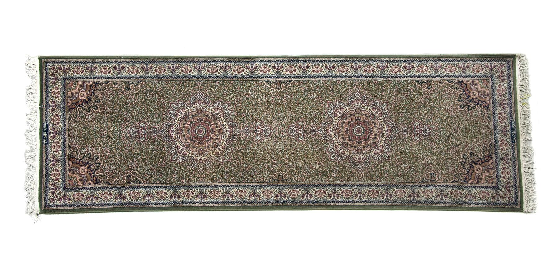 Appraisal: MACHINE-MADE RUNNER MADE BY ATLANTIK CARPET Made in Turkey late