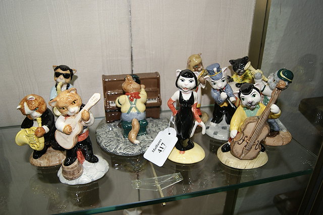 Appraisal: COMPLETE COLLECTION OF BESWICK CATS CHORUS PORCELAIN MODELS with original