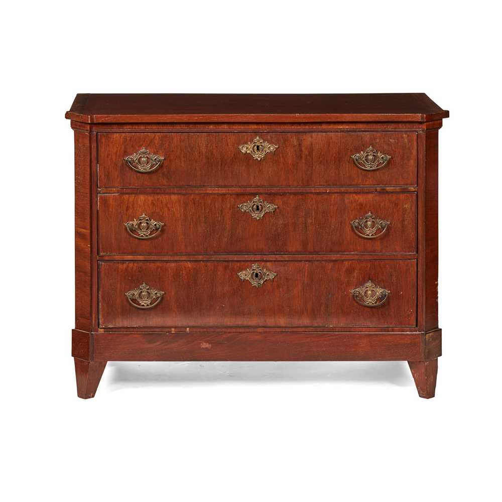 Appraisal: DUTCH NEOCLASSICAL MAHOGANY CHEST OF DRAWERS LATE TH EARLY TH