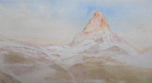 Appraisal: Harry Goodwin Matterhorn Watercolour Signed and dated lower left cm