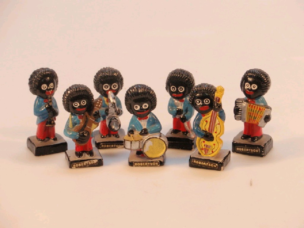 Appraisal: A set of seven Robertsons Golly musicians