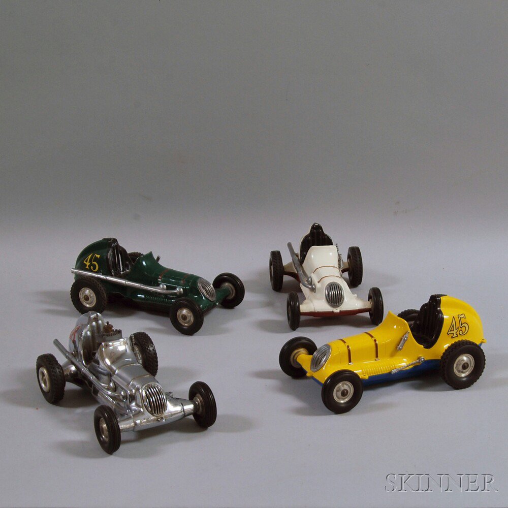 Appraisal: Four Roy Cox Thimble Drome Champion Die-cast Race Cars c