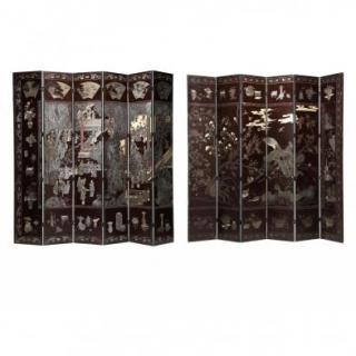 Appraisal: Monumental Twelve Panel Chinese Coromandel Screen Qing dynasty - intricately