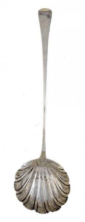 Appraisal: A GEORGE III SOUP LADLE Old English pattern with shell