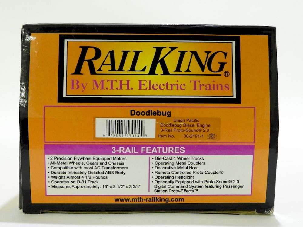 Appraisal: Rail King Union Pacific Doodlebug Diesel Engine United States Contemporary