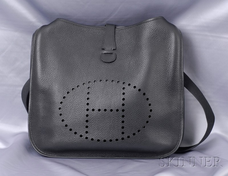 Appraisal: Leather Evelyne Handbag Hermes the GM size shoulder bag in