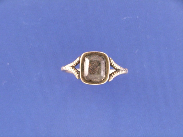 Appraisal: A Georgian mourning ring ring size A