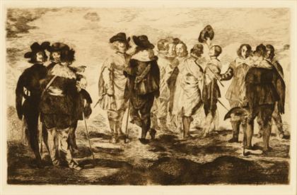 Appraisal: DOUARD MANET french - LES PETITS CAVALIERS Etching x in