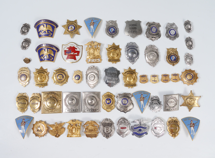 Appraisal: LARGE COLLECTION OF FIRE RESCUE SECURITY BADGES A massive collection