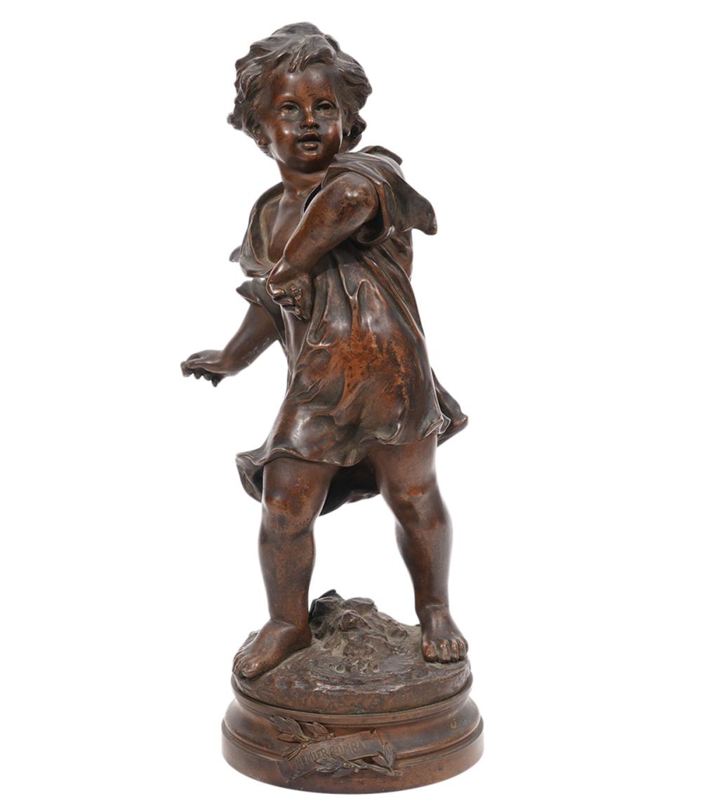 Appraisal: VAN DE VIN BRONZE FIGURE 'PREMIER COMBAT'Van de Vin France