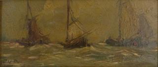 Appraisal: Peter Van Delft Holland born 's Old Master style Oil