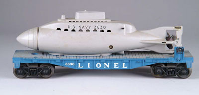 Appraisal: LIONEL SUBMARINE CAR CONDITION Very good to excellent - SC