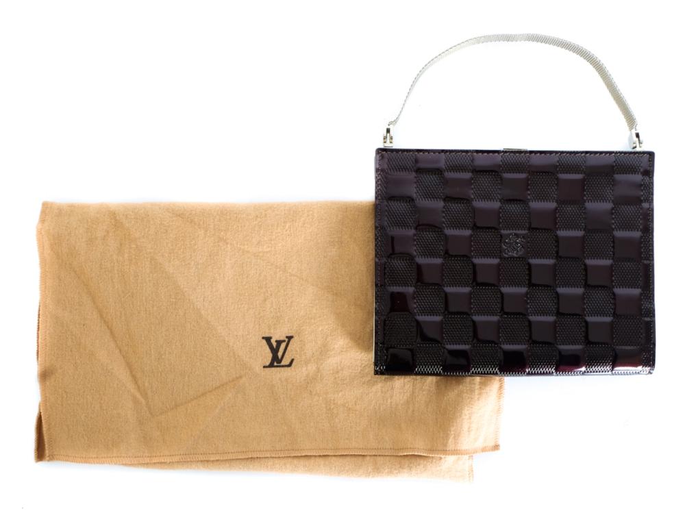 Appraisal: LOUIS VUITTON ANGE DAMIER VERNIS PM PATENT LEATHERLike new condition