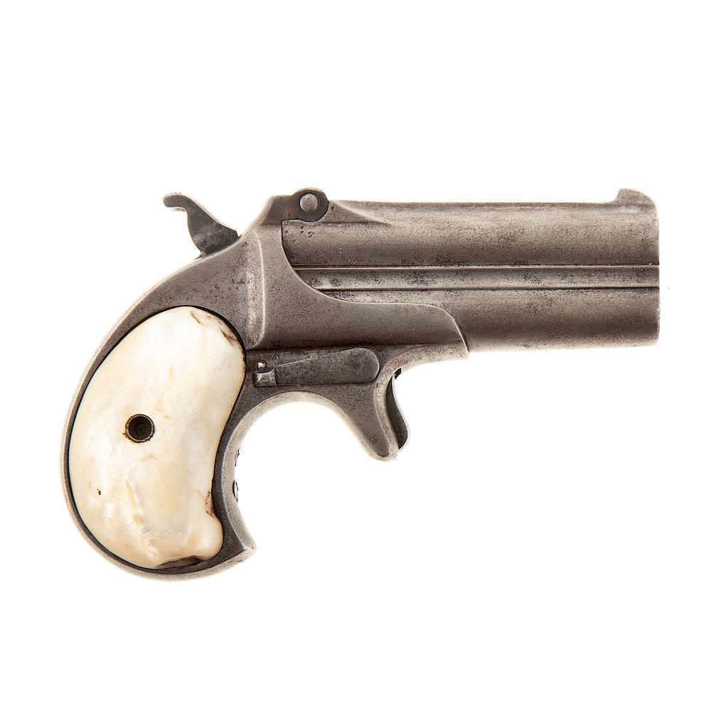 Appraisal: Remington Double Barrel Derringer Model With mother of pearl grips