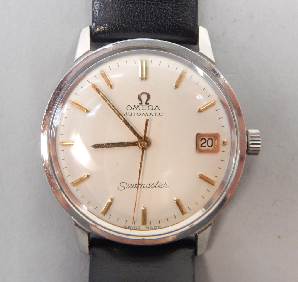 Appraisal: A 's Omega gentleman's Seamaster stainless steel automatic wristwatch having