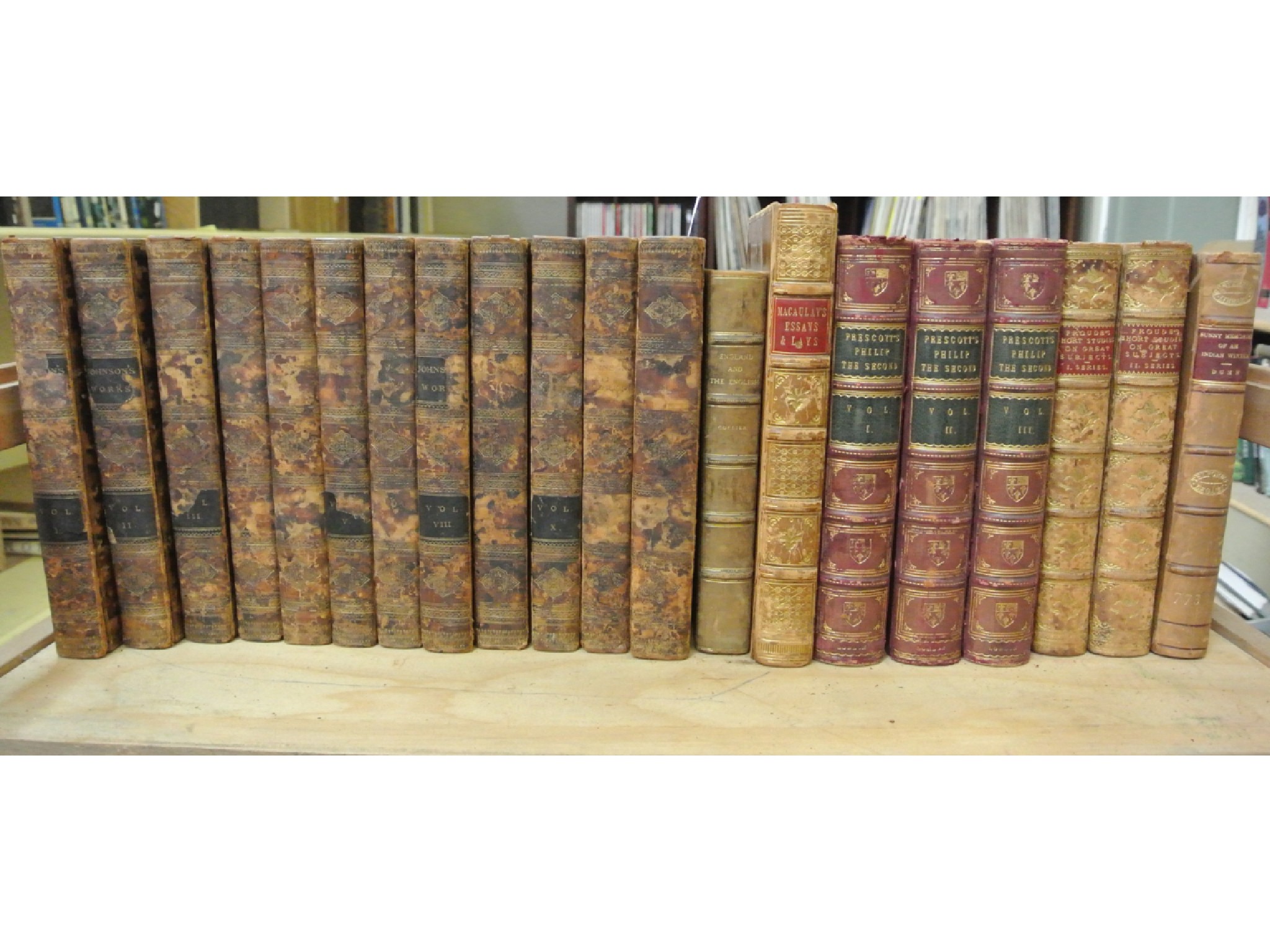 Appraisal: Twelve volumes of The Works of Samuel Johnson published London